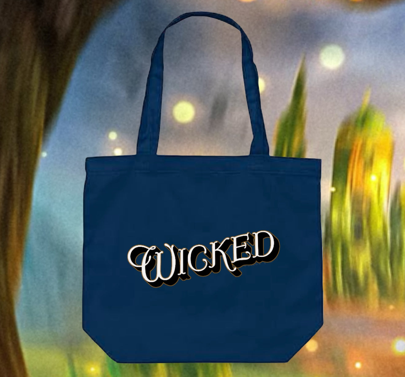 Magically Horrific™ Navy Prince Simple Movie Tote Bag (Large Size)
