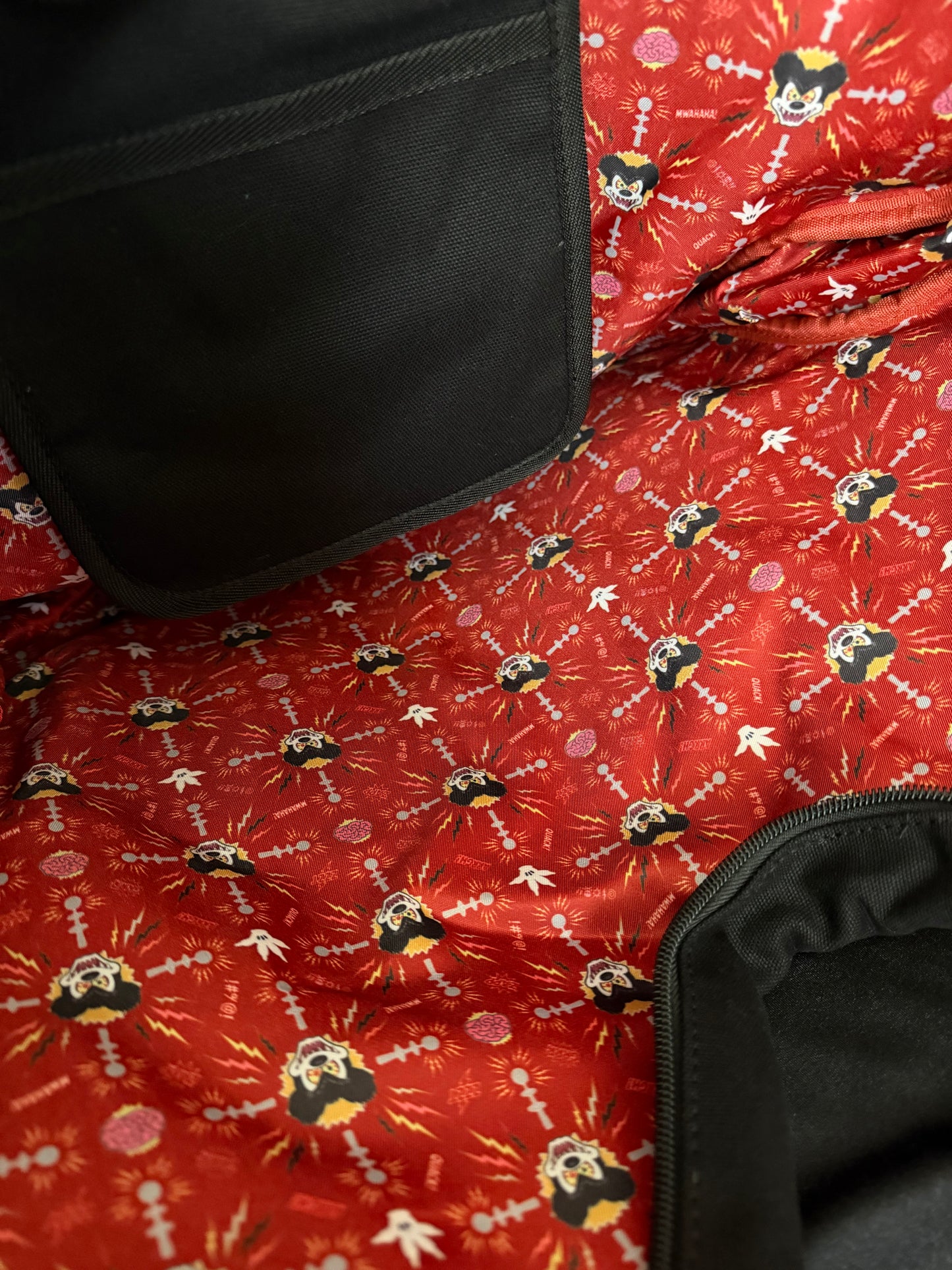 Magically Horrific™ Crashed Out Rat Big Face Zip Tote Bag