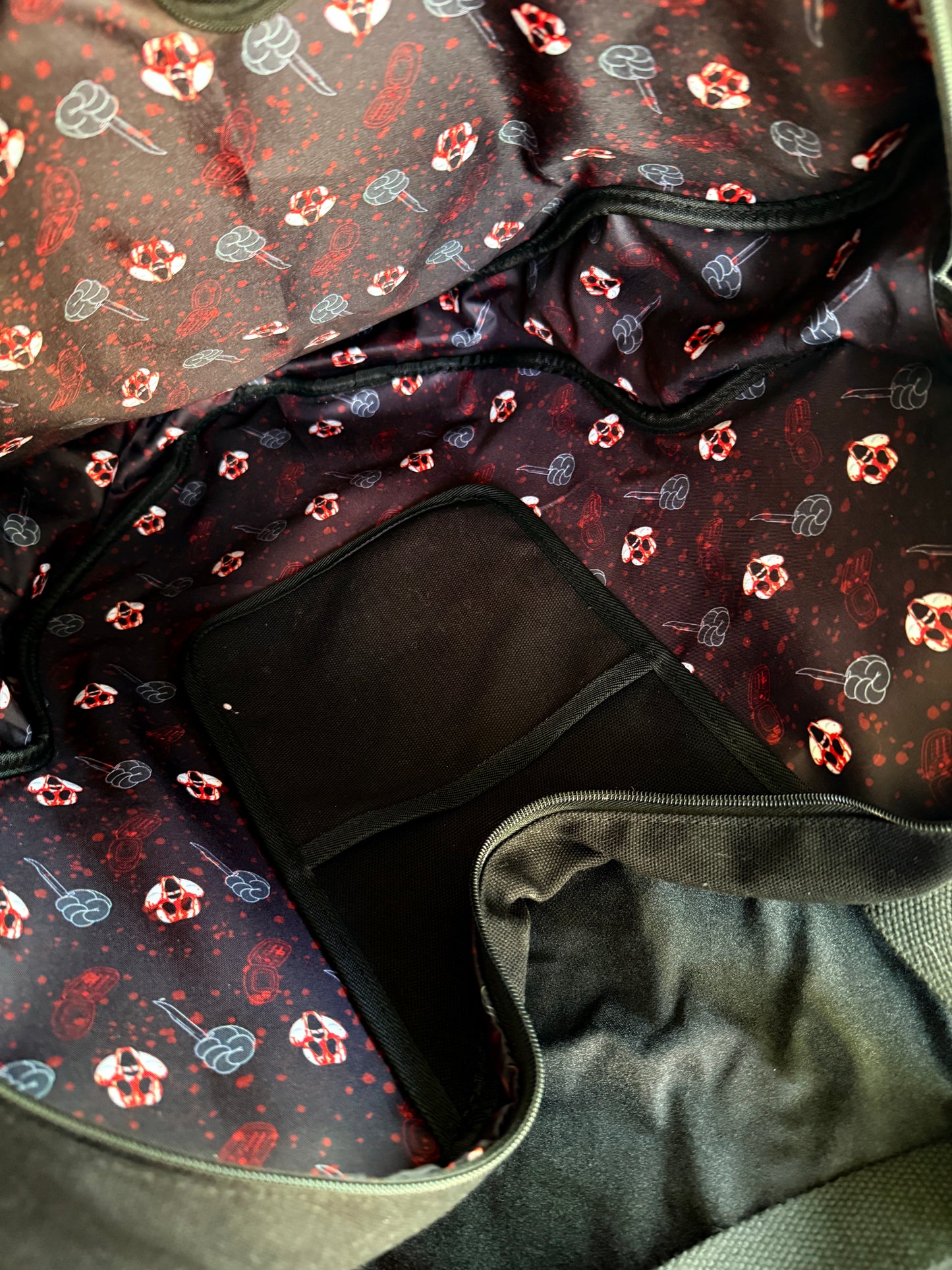 Magically Horrific™ BLOODY GM Big Face Zip Tote Bag READY TO SHIP