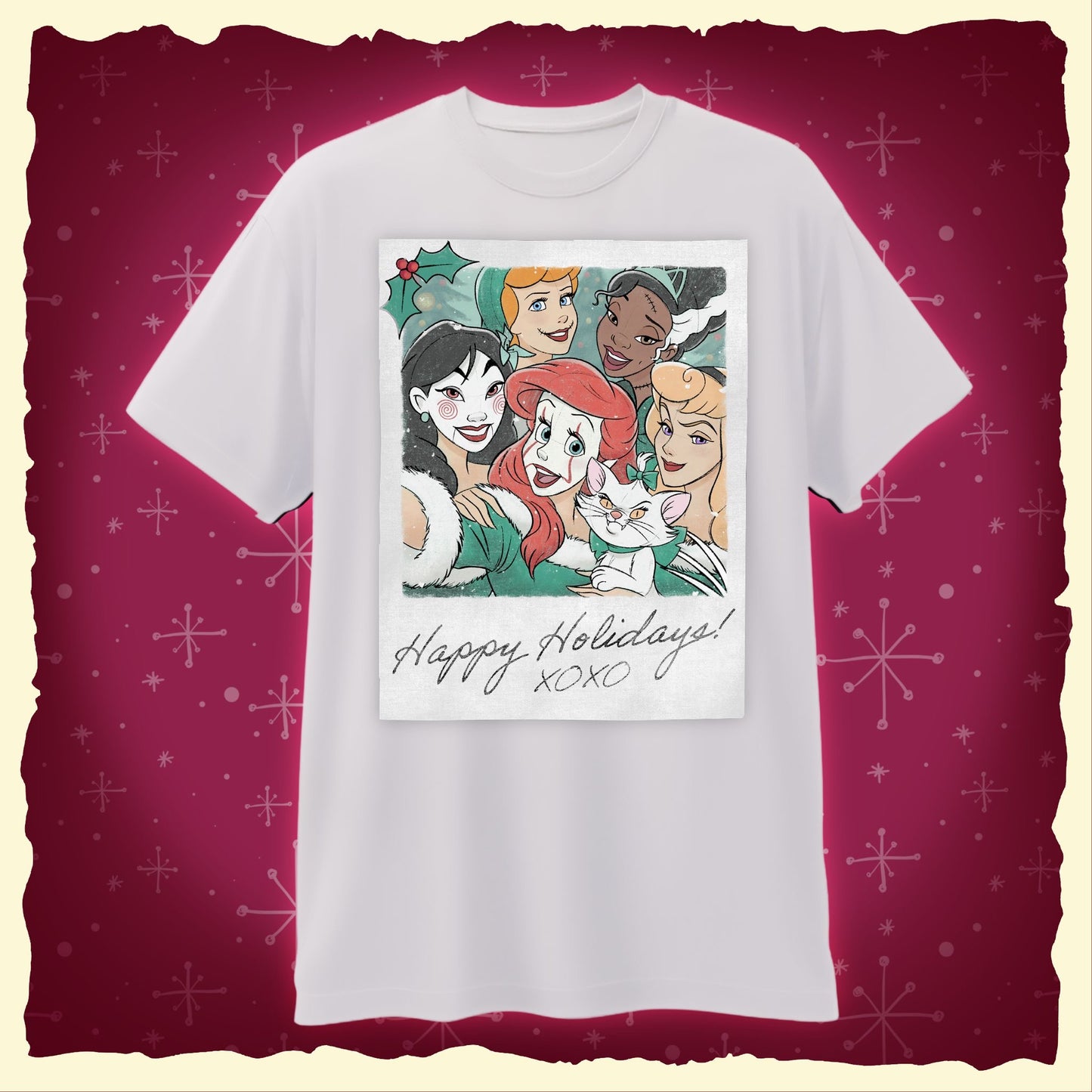 Magically Horrific™ "Happy Holidays Polaroid" Tee Shirt
