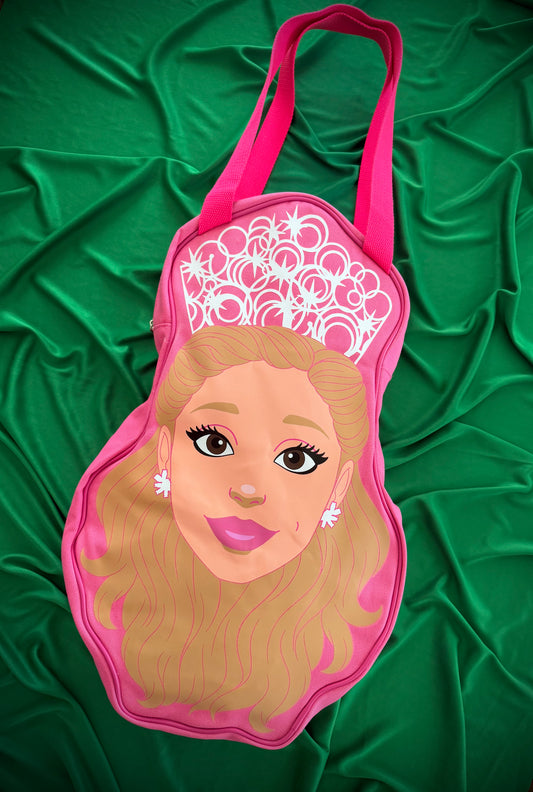 Magically Horrific™ BLONDE & PINK Big Face Zip Tote Bag