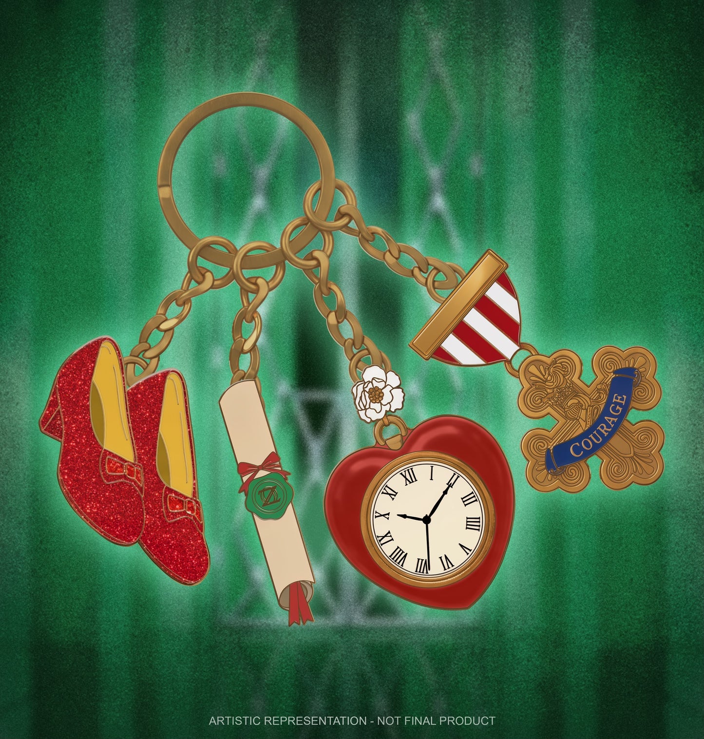 Magically Horrific™ "OFF TO SEE THE WIZARD" Mini Keychain