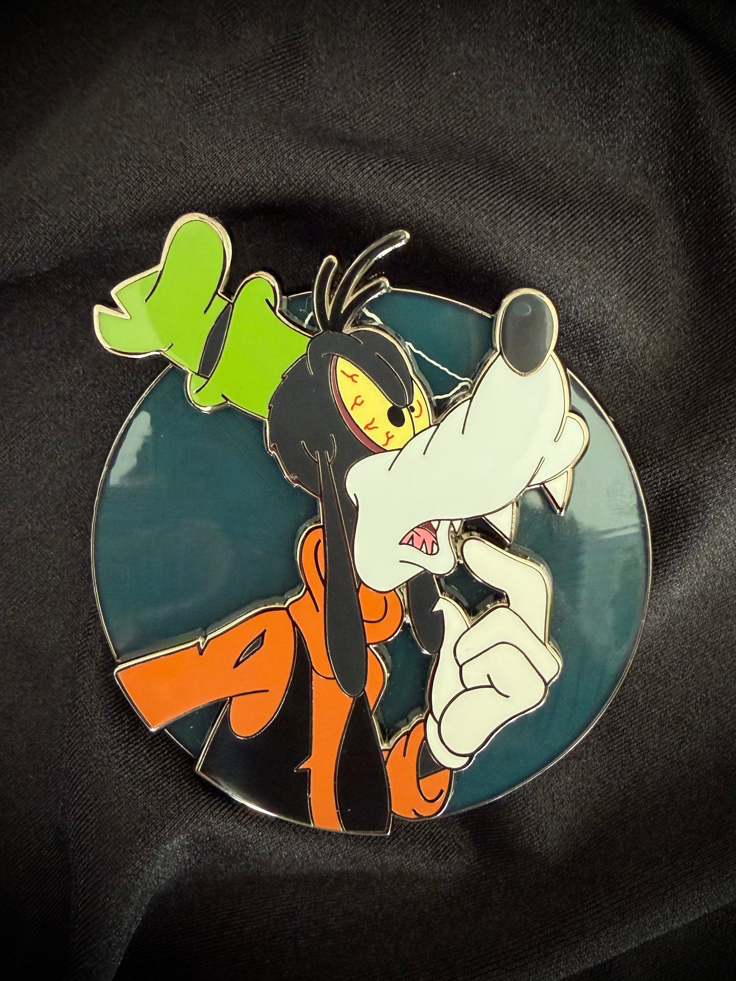 Magically Horrific™ Profile Limited Edition Pin CRASHED OUT GREEN HAT DOG