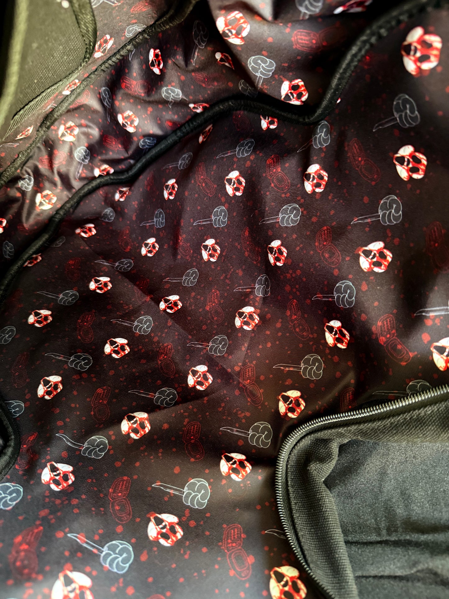 Magically Horrific™ BLOODY GM Big Face Zip Tote Bag READY TO SHIP