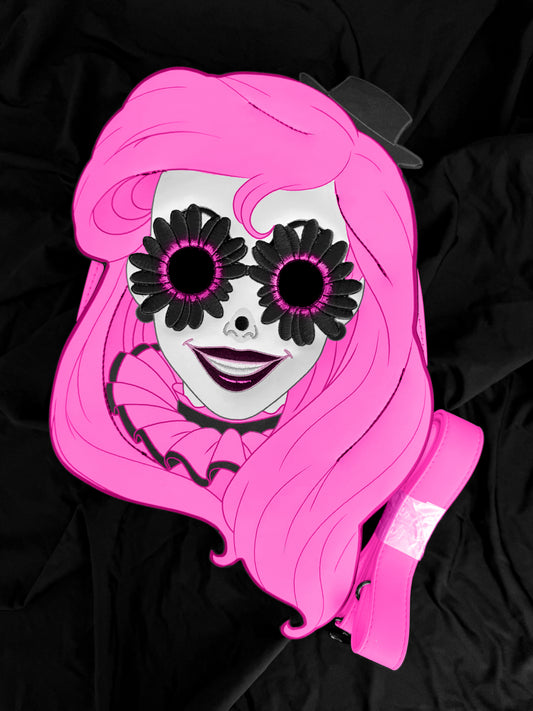 Magically Horrific™ AF FLOWER EYES Limited Edition Novelty Purse/ Backpack PINK