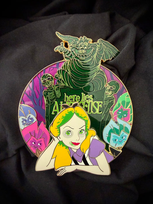 Magically Horrific™ "HERE LIES ALICEGEUSE" Fantasy Limited Edition Pin