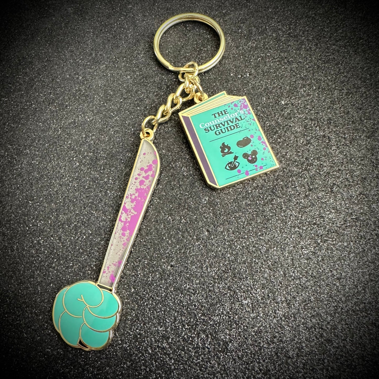 Magically Horrific™ The VM Novelty Purse Keychain Charms (8BIT BLUE/PURPLE)