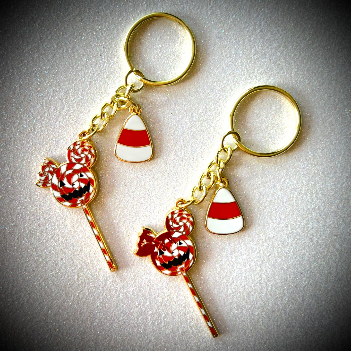 Peppermint Lollipop Keychain