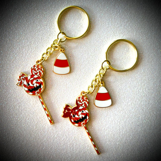 Peppermint Lollipop Keychain
