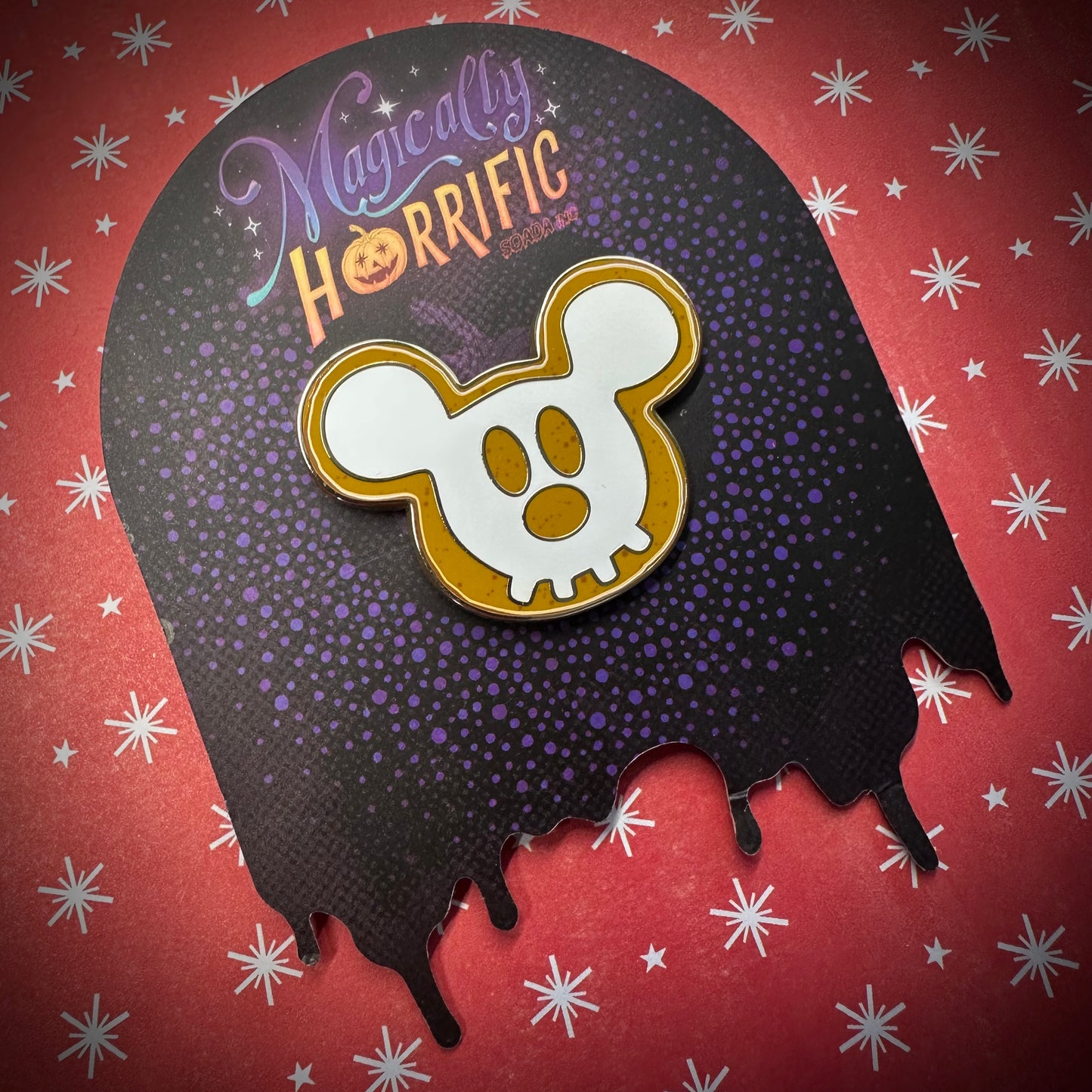 Gingerdead Face Enamel Pin