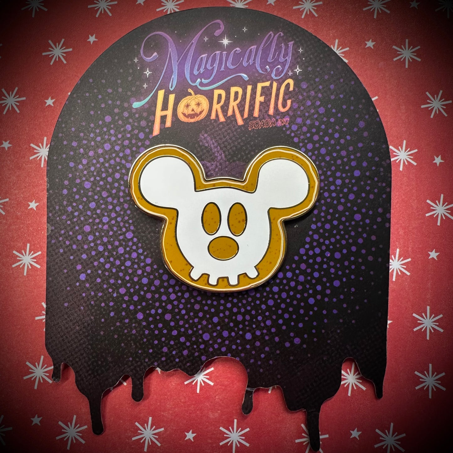 Gingerdead Face Enamel Pin